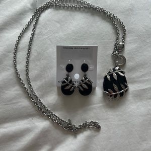 White House, Black Market necklace with matching earrings